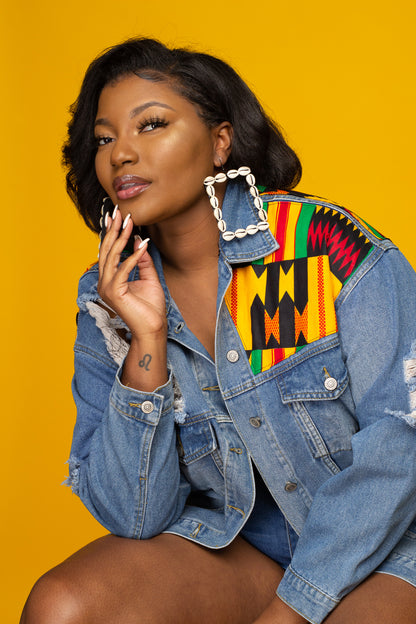 Foundation 7 | Kente & Denim Jacket