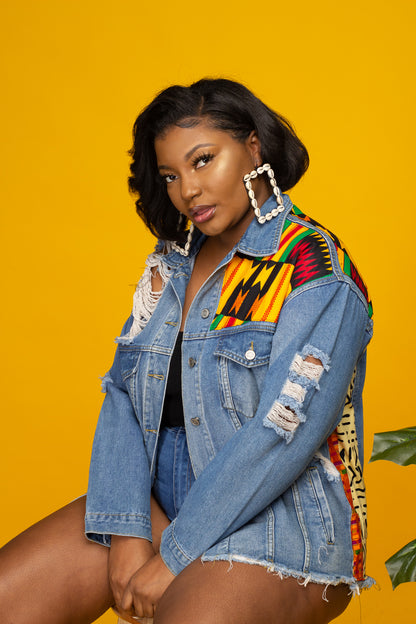 Foundation 7 | Kente & Denim Jacket