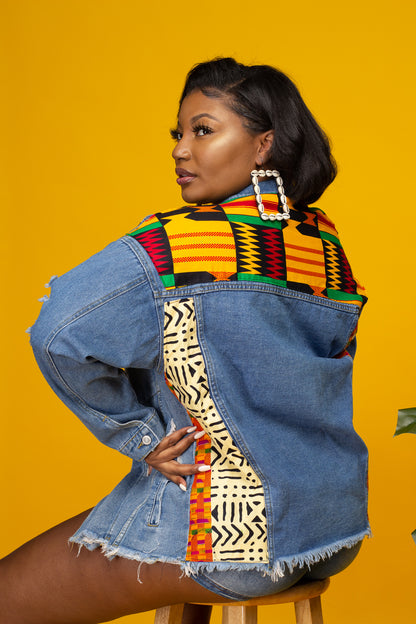 Foundation 7 | Kente & Denim Jacket